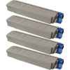 4 Pack Compatible OKI C5850 C5950 MC560 Toner Cartridge Set