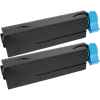 2 x Compatible OKI B410 B430 B440 MB470 MB480 Toner Cartridge 