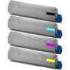 4 Pack Compatible OKI C910 Toner Cartridge Set