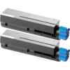 2 x Compatible OKI B411 B431 MB471 MB491 Toner Cartridge 