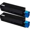 2 x Compatible OKI B401 MB451 Toner Cartridge High Yield 