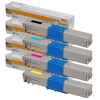 4 Pack Genuine OKI C310 C330 C331 MC361 MC362 Toner Cartridge Set