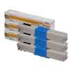 3 x Genuine OKI C301 C321 Black Toner Cartridge