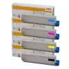 4 Pack Genuine OKI C833 C833n Toner Cartridge Set