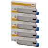 5 x Genuine OKI C833 C833n Black Toner Cartridge