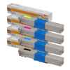 4 Pack Genuine OKI C332 MC363 Toner Cartridge Set