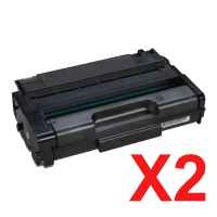 2 x Compatible Ricoh SP3710 M 320 P 311 Toner Cartridge 408286